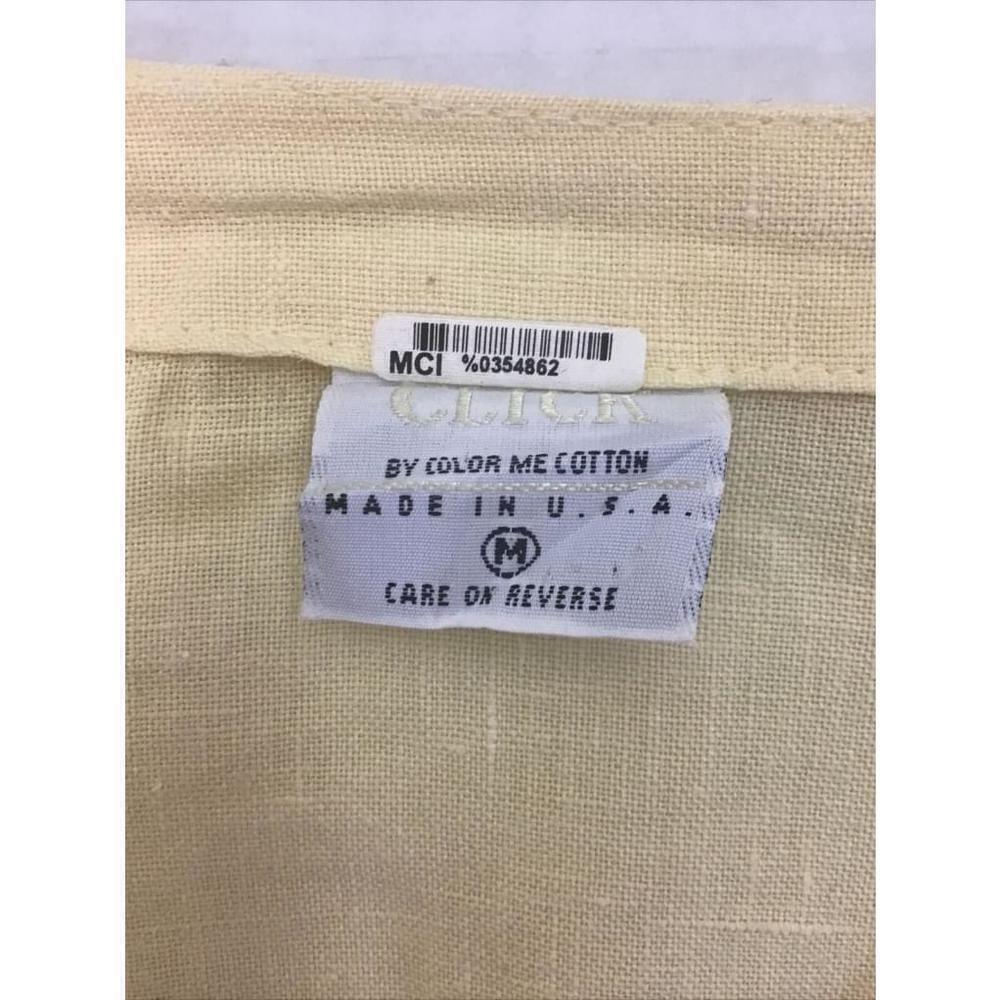 Click Color Me Cotton Size Medium Linen Lagenlook Linen Blouse Back Multi Split - Picture 2 of 10